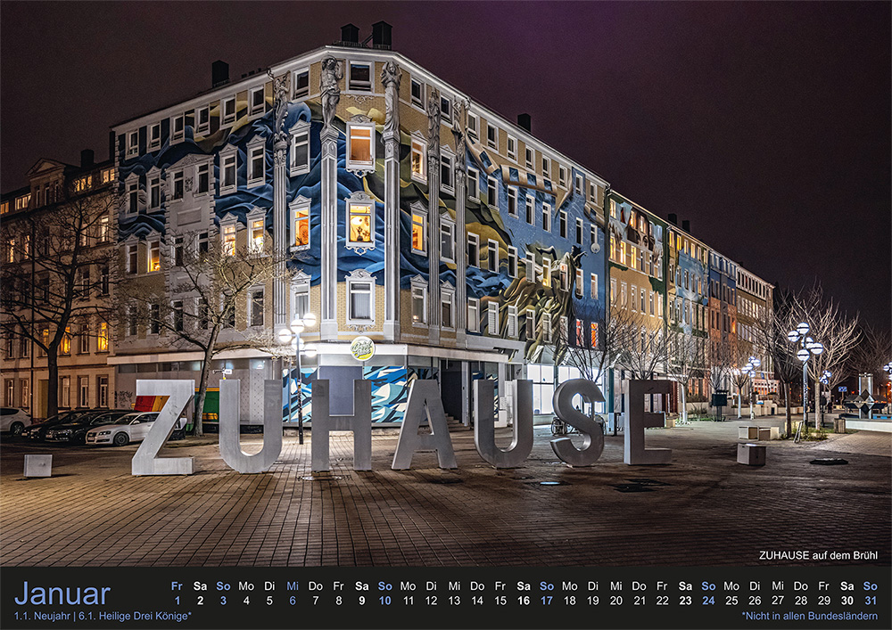 Chemnitz-Kalender 2027 – Januar: Zuhause auf dem Brühl