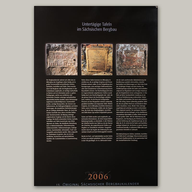 Bergbaukalender 2006 - Vorsatzblatt