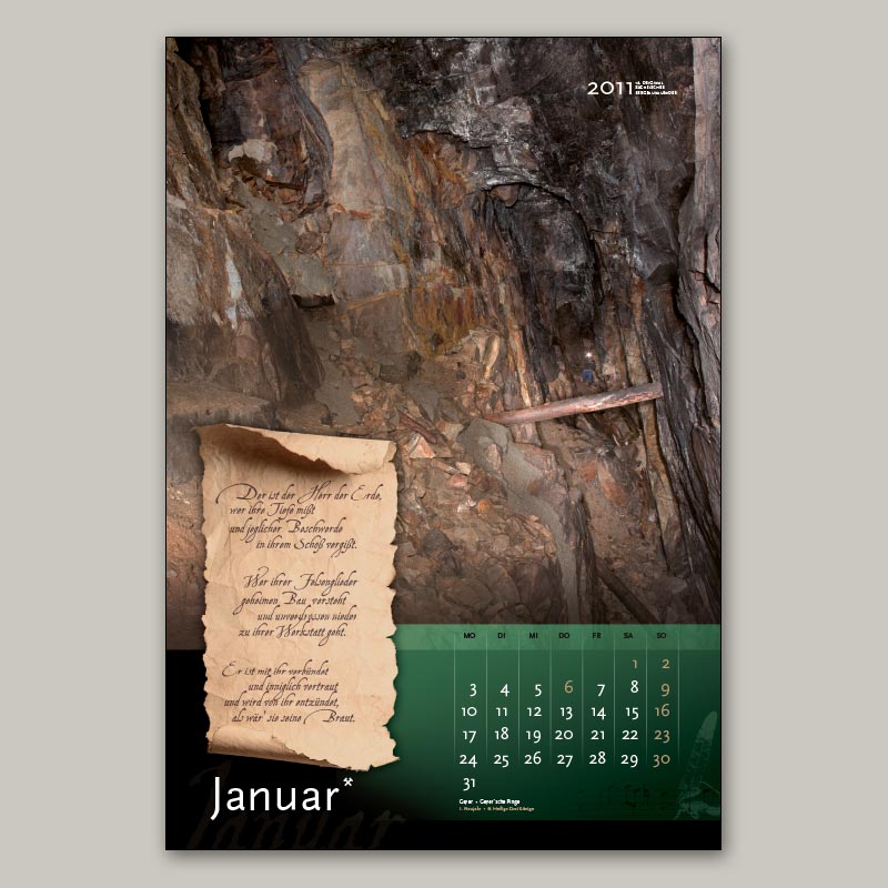 Bergbaukalender 2011 - Januar