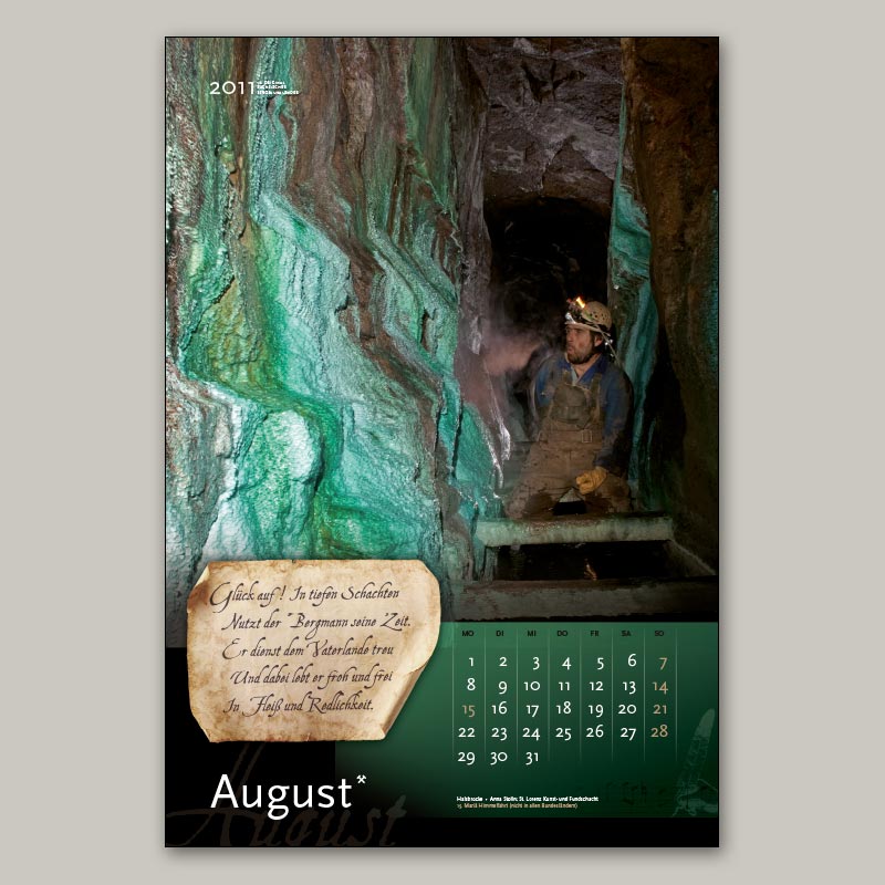 Bergbaukalender 2011 - August