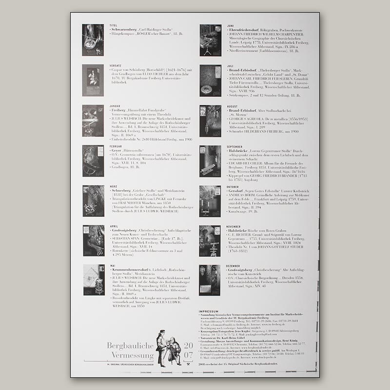 Bergbaukalender 2007 - Erklärung