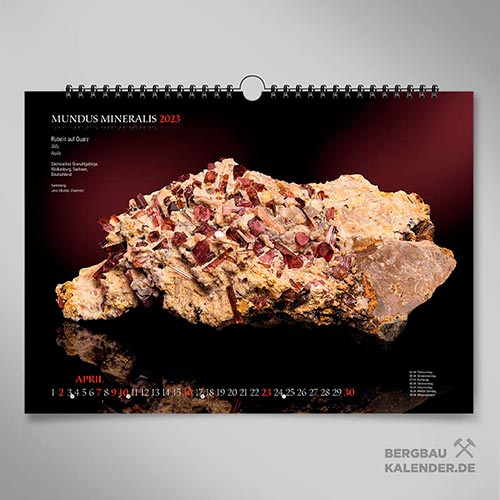 Mineralienkalender MUNDUS MINERALIS 2023 - April