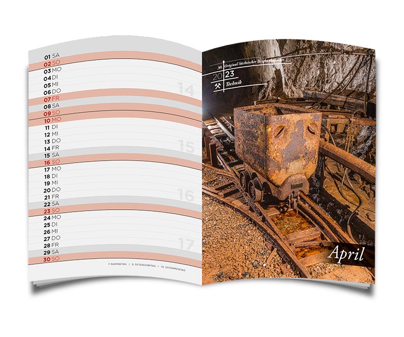 MINI Bergbaukalender 2023 - April