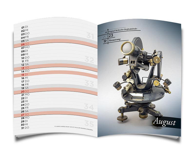 MINI Bergbaukalender 2023 - August