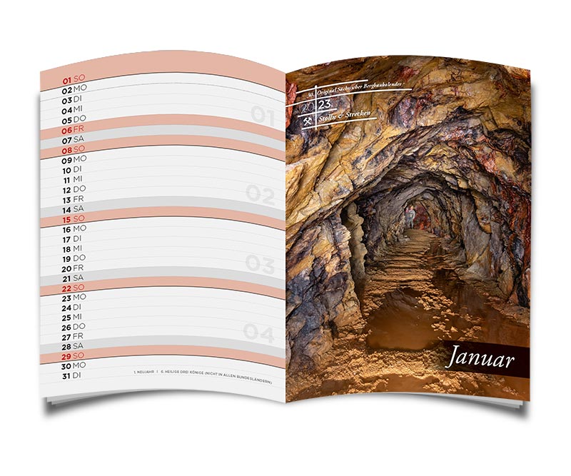 MINI Bergbaukalender 2023 - Januar