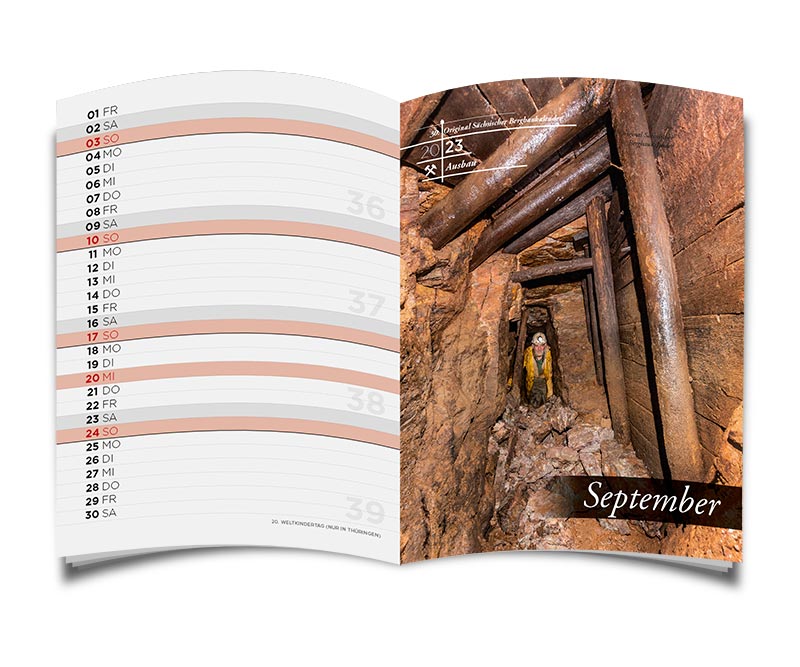 MINI Bergbaukalender 2023 - September