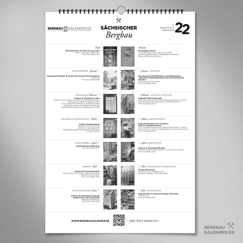 Bergbaukalender 2022 - Erklärung 1