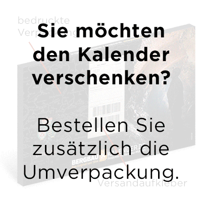 Zusatzverpackung fr den Bergbaukalender - Ideal beim Verschenken