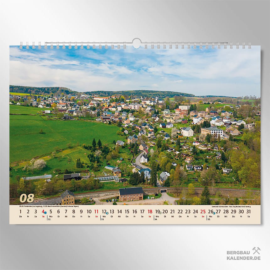 Erzgebirge Sehenswürdigkeiten: Kalender Glanzlichter Erzgebirge 2024 - Grünhainichen