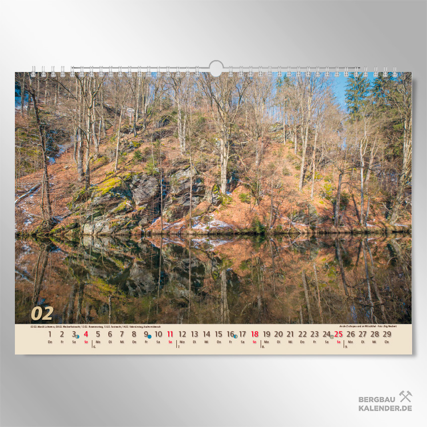 Erzgebirge Sehenswrdigkeiten: Kalender Glanzlichter Erzgebirge 2024 - Die Zschopau im Willischthal
