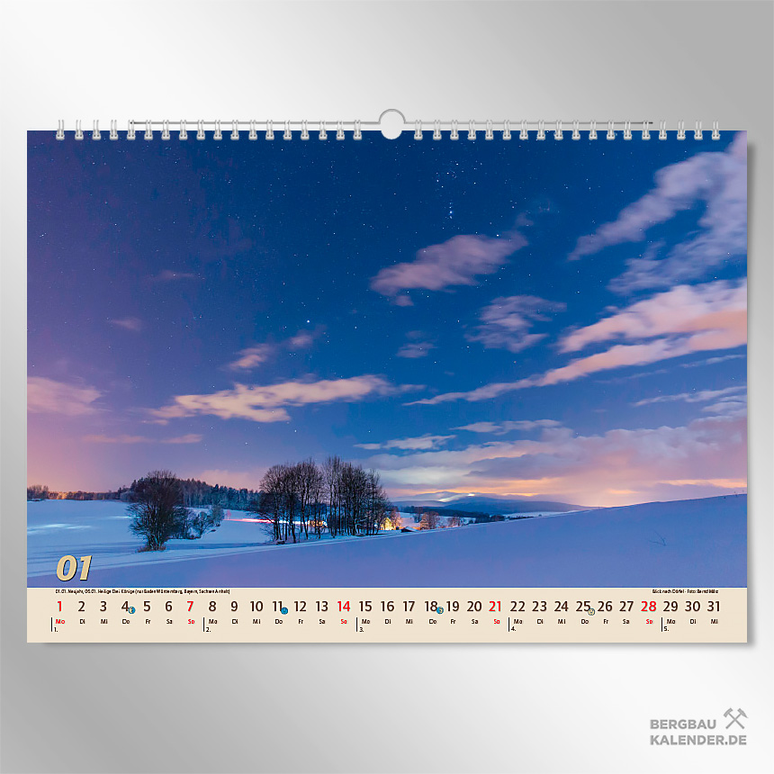 Ore Mountains Sights: Calendar Highlights Erzgebirge 2024 - View to Drfel