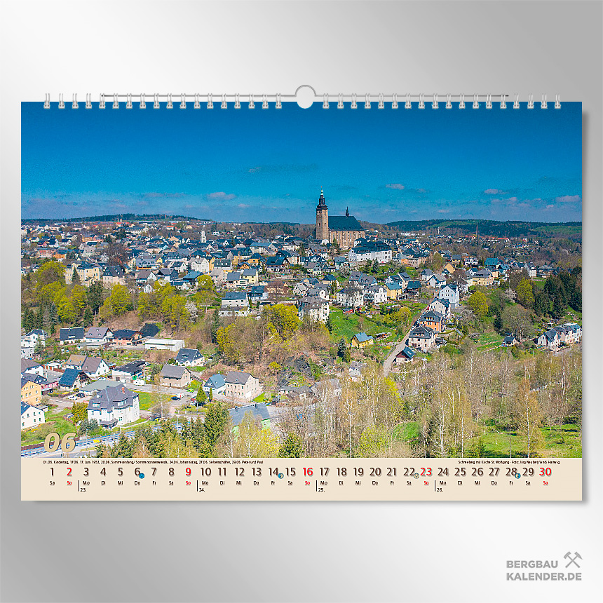 Erzgebirge Sehenswürdigkeiten: Kalender Glanzlichter Erzgebirge 2024 - Schneeberg St. Wolfgang Kirche