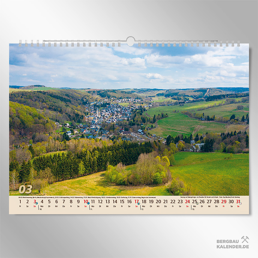 Erzgebirge Sehenswürdigkeiten: Kalender Glanzlichter Erzgebirge 2024 - Geising