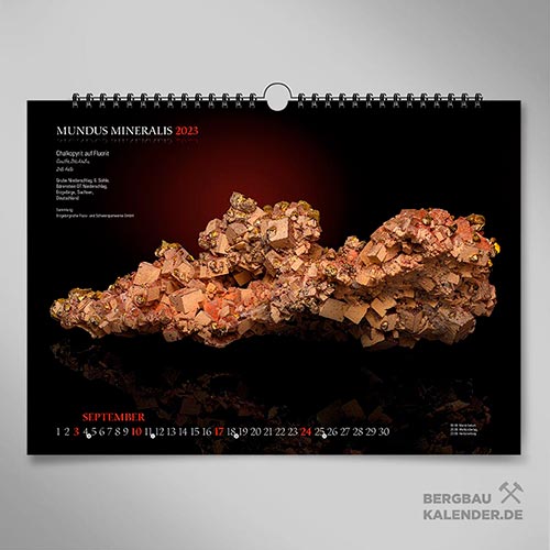 Mineralienkalender MUNDUS MINERALIS 2023 - September