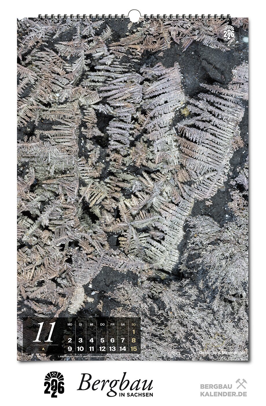 Bergbaukalender 2026 - November A - Geologie und Mineralogie