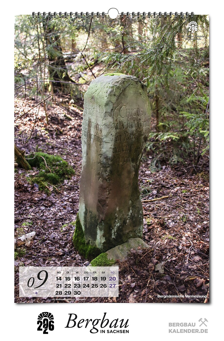 Bergbaukalender 2026 - September B - Bergmännische Vermessung