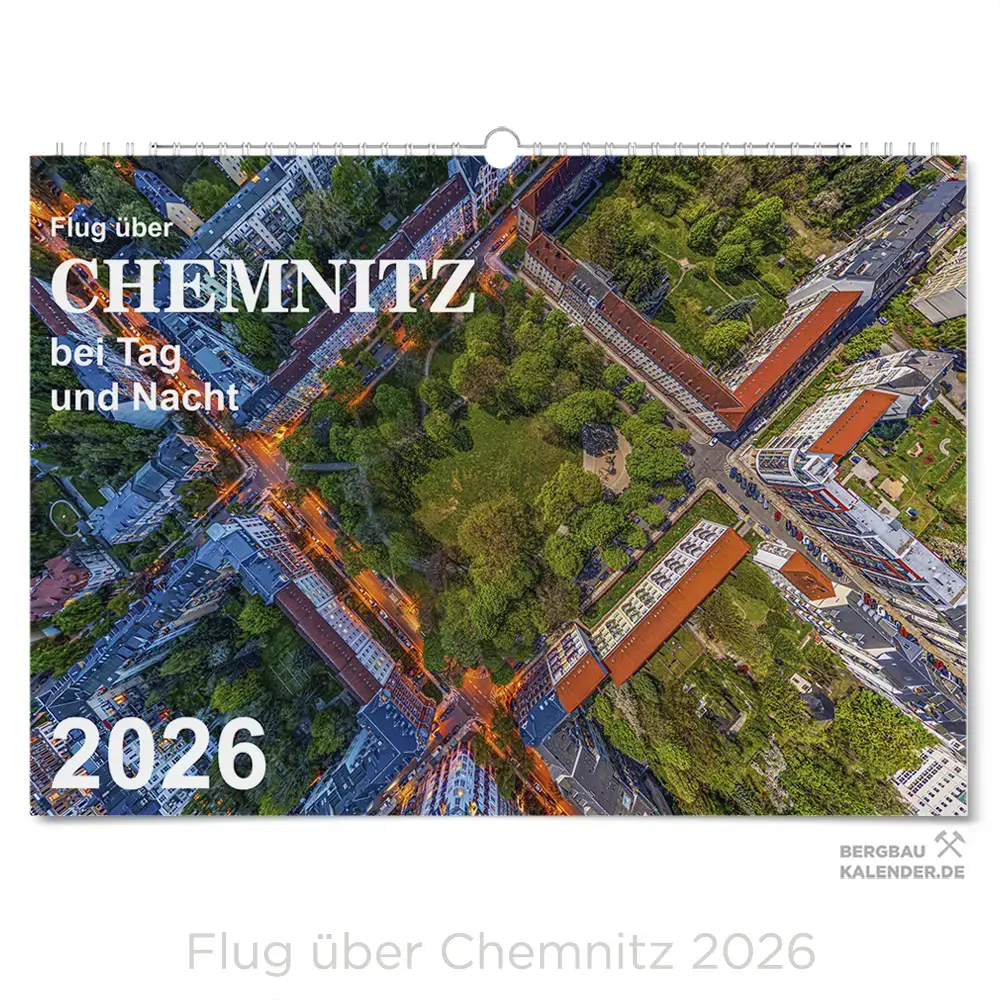 Chemnitz Calendar 2026 – Flight over Chemnitz