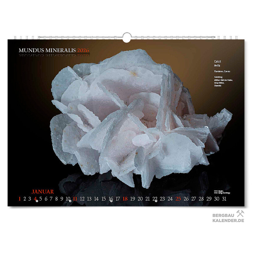 Mundus Mineralis 2026 - Mineralienkalender - Januar