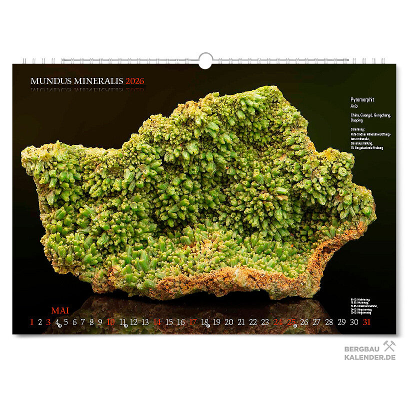 Mundus Mineralis 2026 - Mineralienkalender - Mai