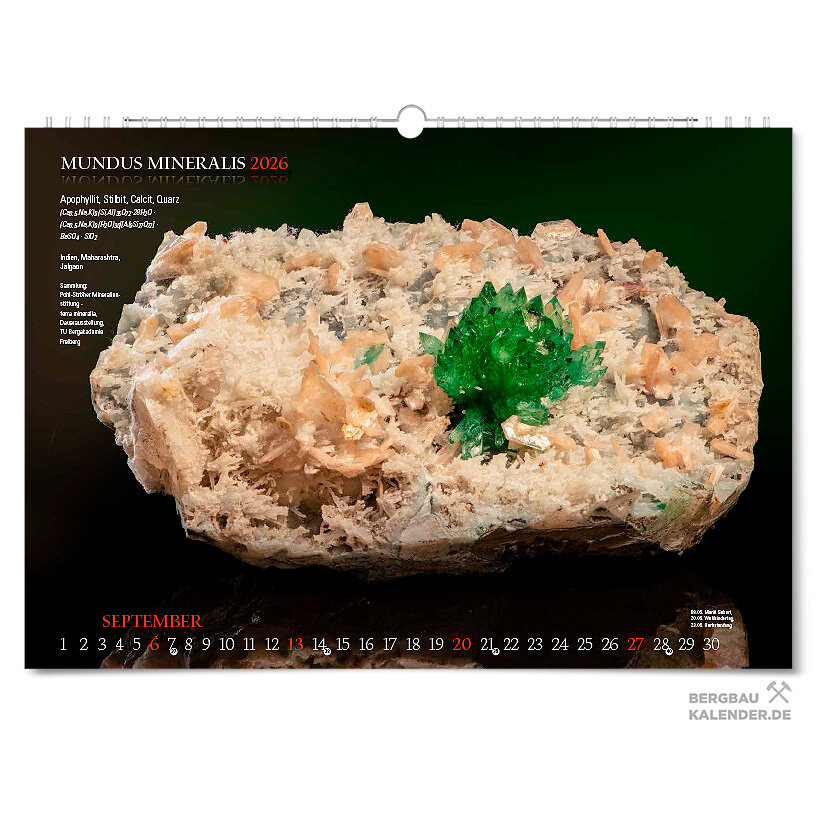 Mundus Mineralis 2026 - Mineralienkalender - September