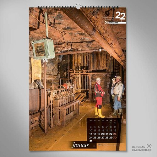29. Bergbaukalender 2022: Wandkalender zum historischen Bergbau in Sachsen