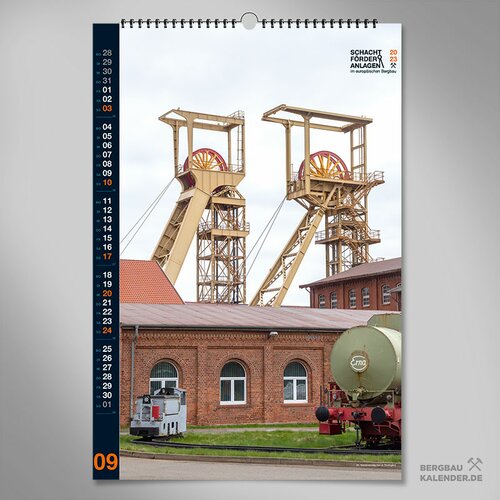 2nd mining calendar Shaft hoisting systems in European mining 2023 / Wall calendar