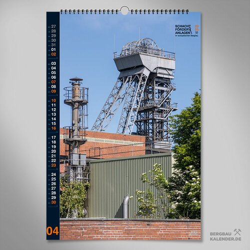 2nd mining calendar Shaft hoisting systems in European mining 2023 / Wall calendar