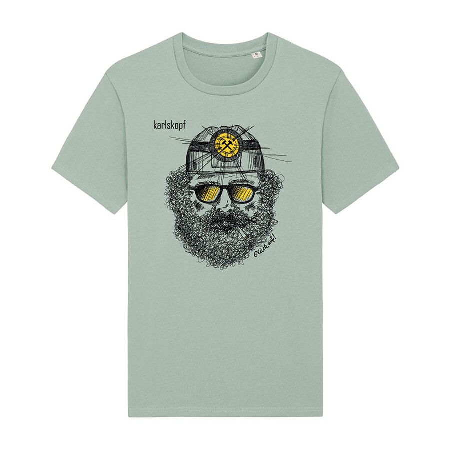 T-Shirt BERGMANN - Unisex - Biobaumwolle Mint - 8 Größen von S bis 5XL - Rundhals - gute Qualität und angenehme Trageeigenschaften - perfektes Geschenk
