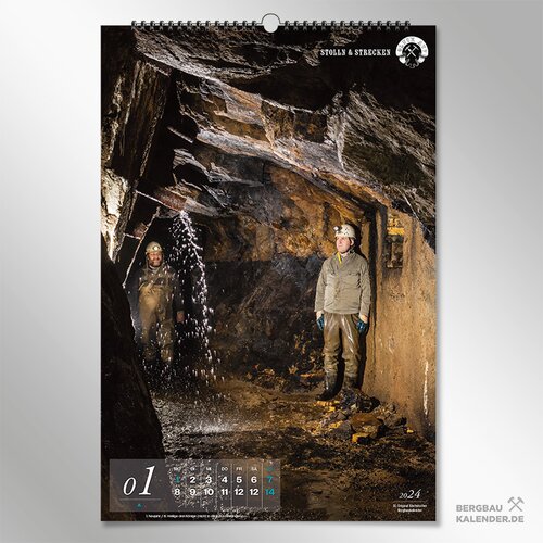 Original Sächsischer Bergbaukalender 2023: 31. Ausgabe des beliebten Wandkalenders zum historischen Bergbau in Sachsen