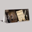Bergbaumusik Grußkarte mit historischen Notenblatt