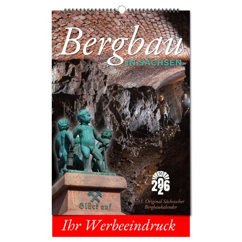 Werbekalender Bergbau 2026 - Werbeeindruck bereits ab 10 Exemplare