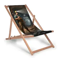 Garden deck chair Miner Underground - Good luck!