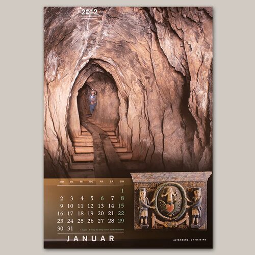19. BERGBAUKALENDER 2012 &#9874 Skulpturen, Plastiken und Reliefs im schsischen Bergbau