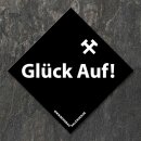 schwarz-weißer Bergbau-Aufkleber Untertage - meine...