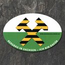 Ovaler Bergbau-Aufkleber &#9874 Bergbau in Sachsen - Ich...