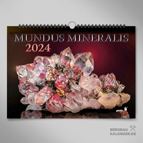 Der MUNDUS MINERALIS Mineralienkalender 2024 - Hier bestellen