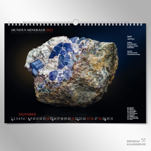 Mineral Calendar MUNDUS MINERALIS 2024